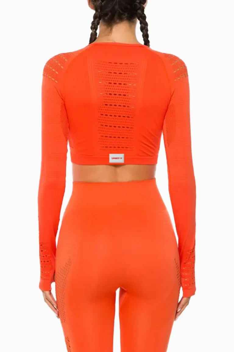 Impact Cropped Long Sleeve Black - S Topper