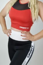 Signature Collection Mesh Sports-Top Rød - L Topper