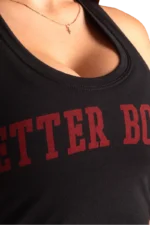 Better Bodies Crop T-Back - Black/Red S Topper