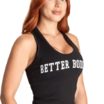 Better Bodies Crop T-Back - Black/White L Topper