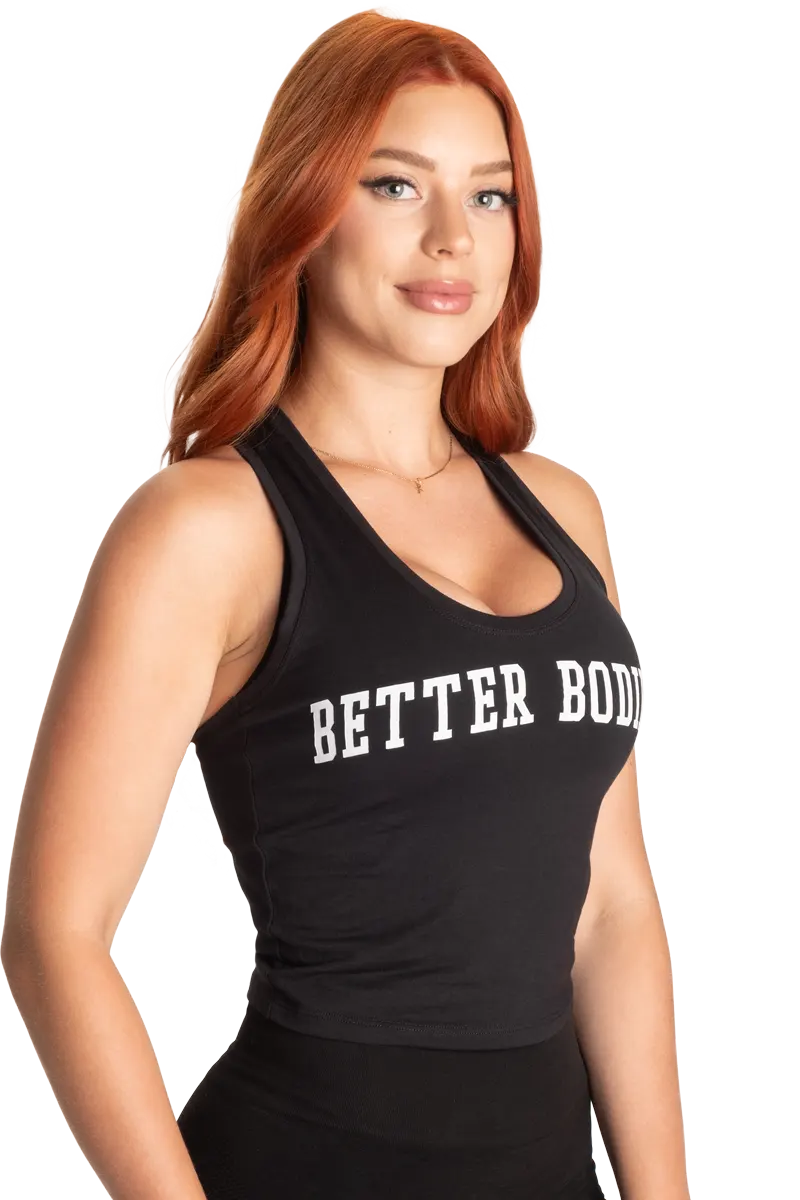 Better Bodies Crop T-Back – Black/White L Better Bodies Crop T-Back - Black/White L Topper