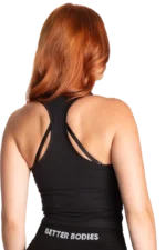 Better Bodies Crop T-Back - Black/White S Topper