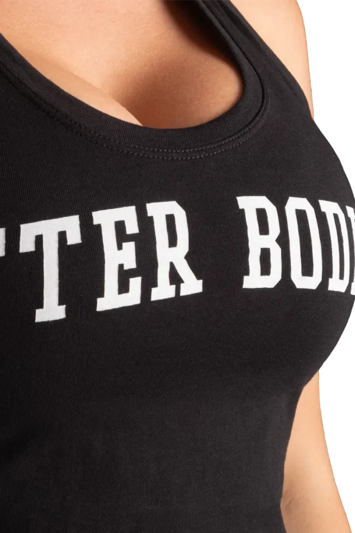 Better Bodies Crop T-Back - Black/White S Topper