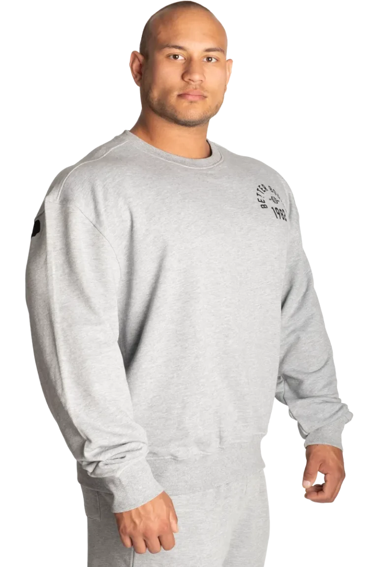 Better Bodies Legacy Sweater - Light Grey Melange S Overdeler