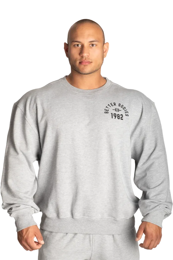 Better Bodies Legacy Sweater - Light Grey Melange S Overdeler