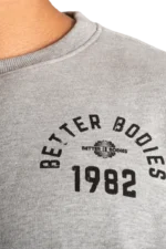 Better Bodies Legacy Sweater - Light Grey Melange S Overdeler