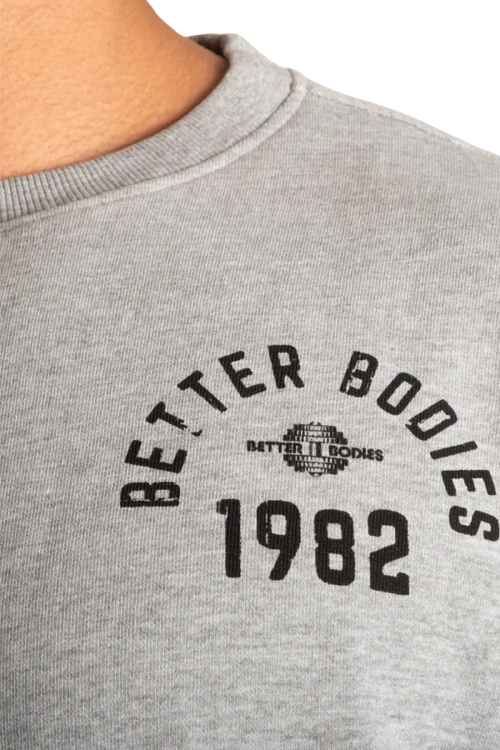 Better Bodies Legacy Sweater - Light Grey Melange S Overdeler