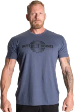 Better Bodies Recruit Tee - Sky Blue Melange S T-skjorter