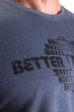 Better Bodies Recruit Tee - Sky Blue Melange S T-skjorter