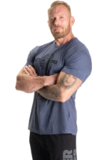 Better Bodies Recruit Tee - Sky Blue Melange S T-skjorter