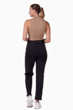 Everyday Rib Crop Zip Latte - Bilde 5