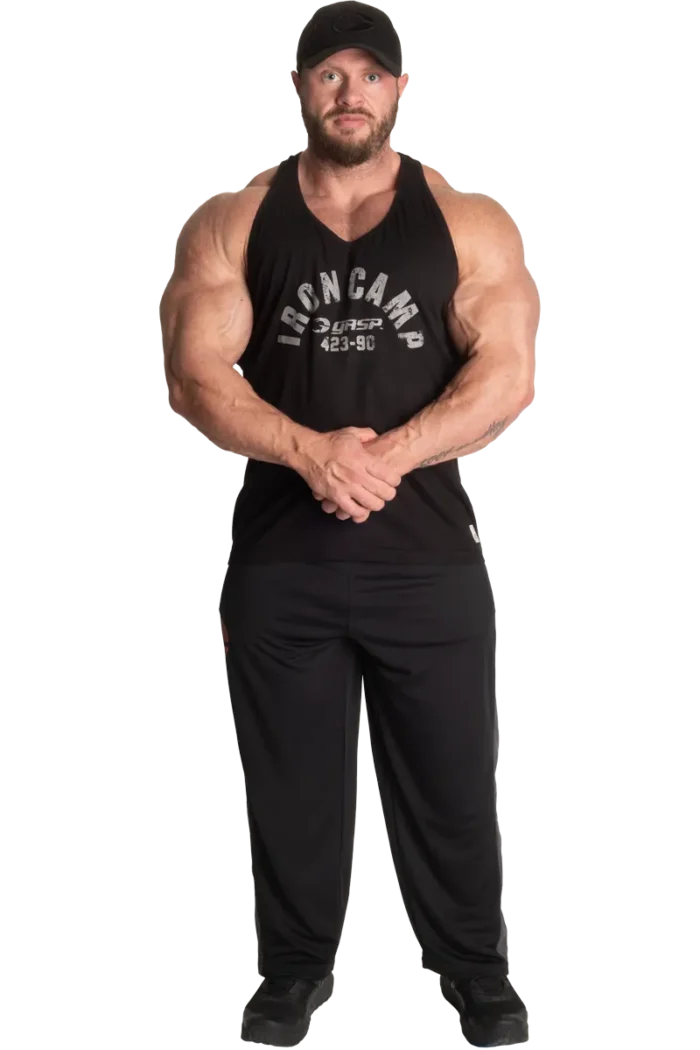 GASP Mesh Pants - Black/Grey  Treningsbukser