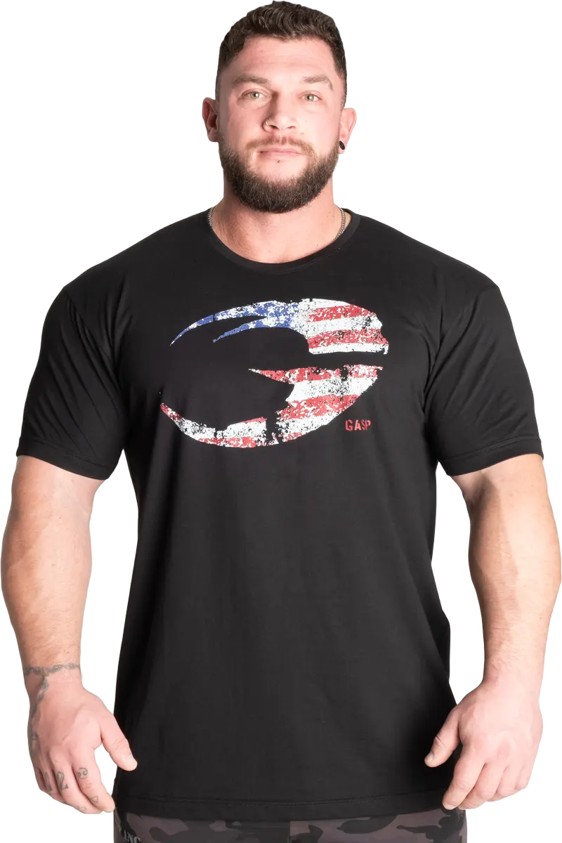 GASP USA Standard Tee – Black GASP USA Standard Tee - Black T-skjorter