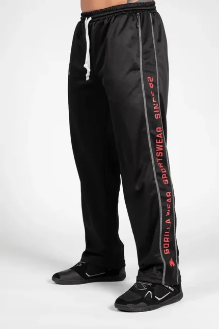 Functional Mesh Pants - Sort/Rød 2XL/3XL Treningsbukser