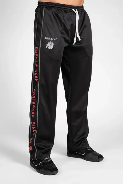 Functional Mesh Pants - Sort/Rød S/M Treningsbukser