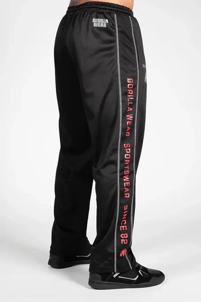 Functional Mesh Pants - Sort/Rød S/M Treningsbukser