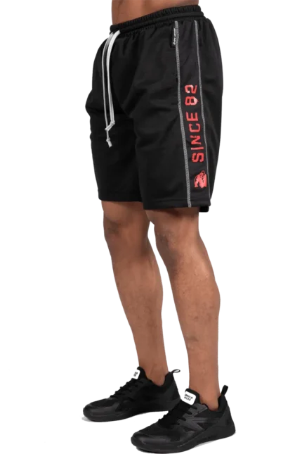 Functional Mesh Shorts - Black/Red  Shorts