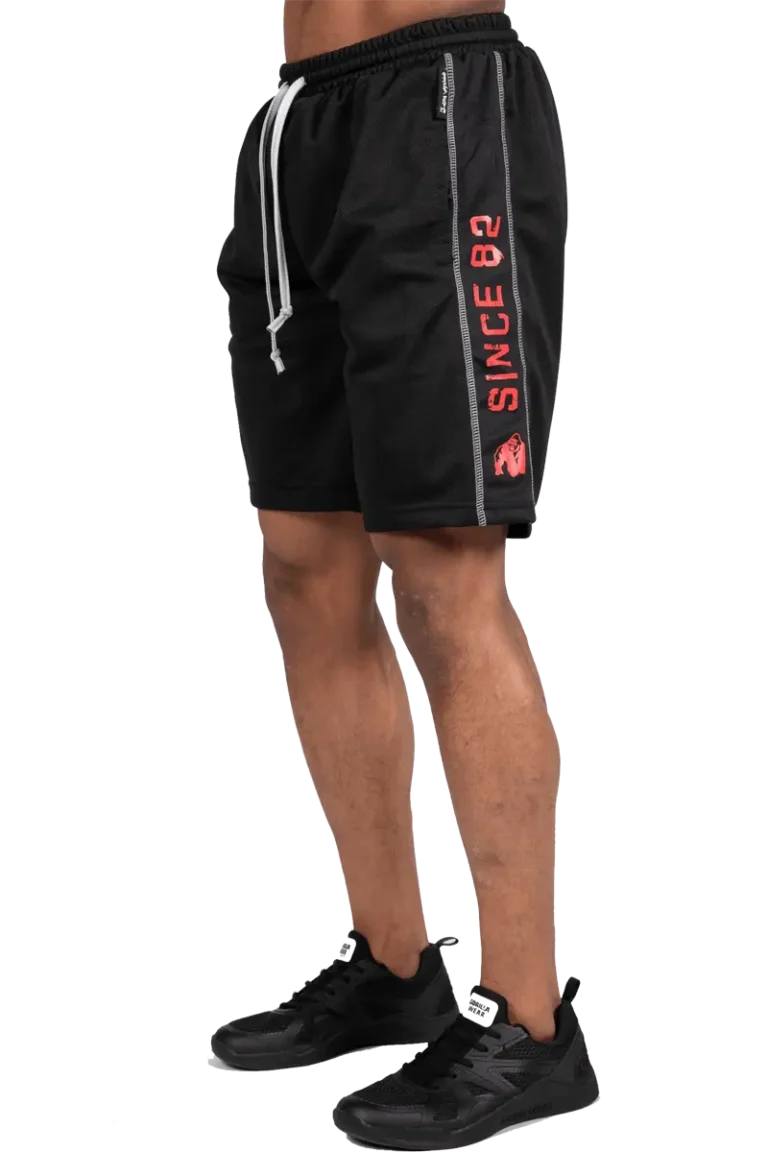 Functional Mesh Shorts - Black/Red  Shorts