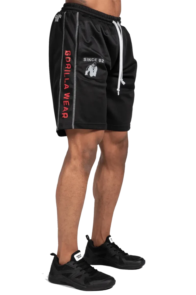 Functional Mesh Shorts - Black/Red Shorts