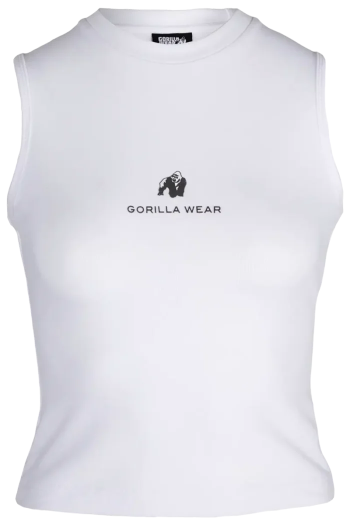 GW Livonia Crop Top - White  Singlet