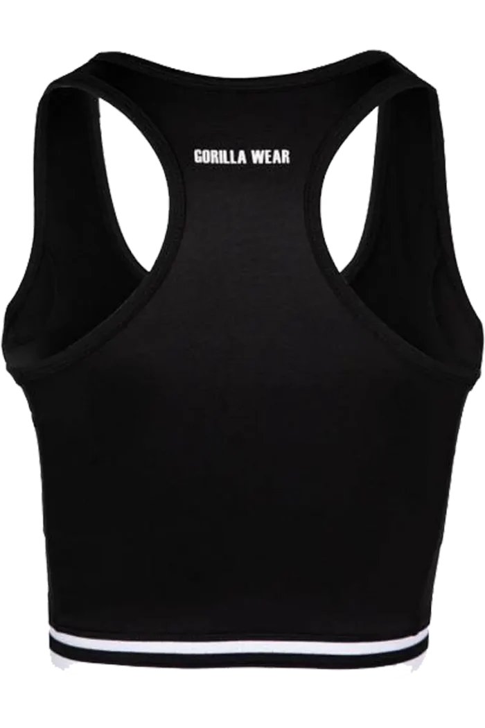 GW Mesa Zip Front Crop Top - Black  Sports-BH