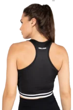 GW Mesa Zip Front Crop Top - Black Sports-BH