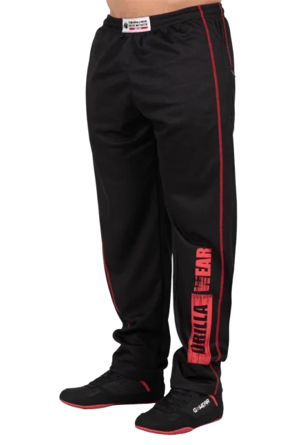 Wallace Mesh Pants - Black/Red  Treningsbukser
