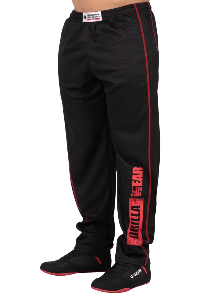 Wallace Mesh Pants - Black/Red  Treningsbukser