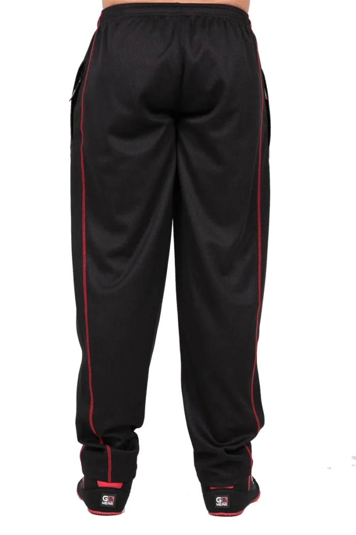 Wallace Mesh Pants - Black/Red  Treningsbukser