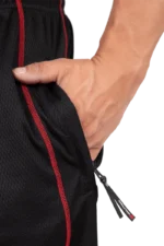 Wallace Mesh Pants - Black/Red Treningsbukser