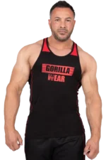 Wallace Tank Top - Black/Red Singlet