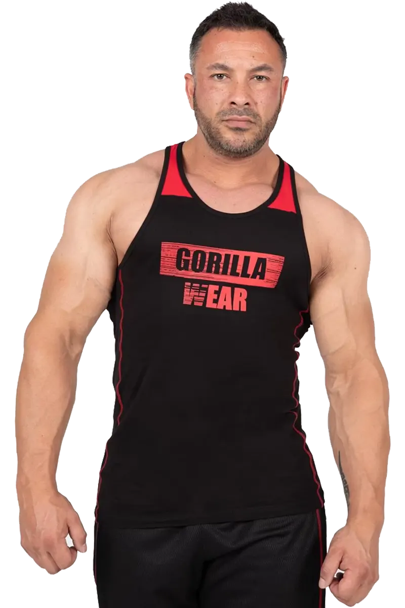 Wallace Tank Top – Black/Red Wallace Tank Top - Black/Red Singlet