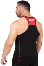 Wallace Tank Top - Black/Red Singlet