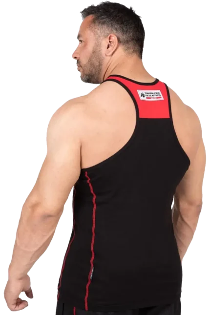 Wallace Tank Top - Black/Red  Singlet
