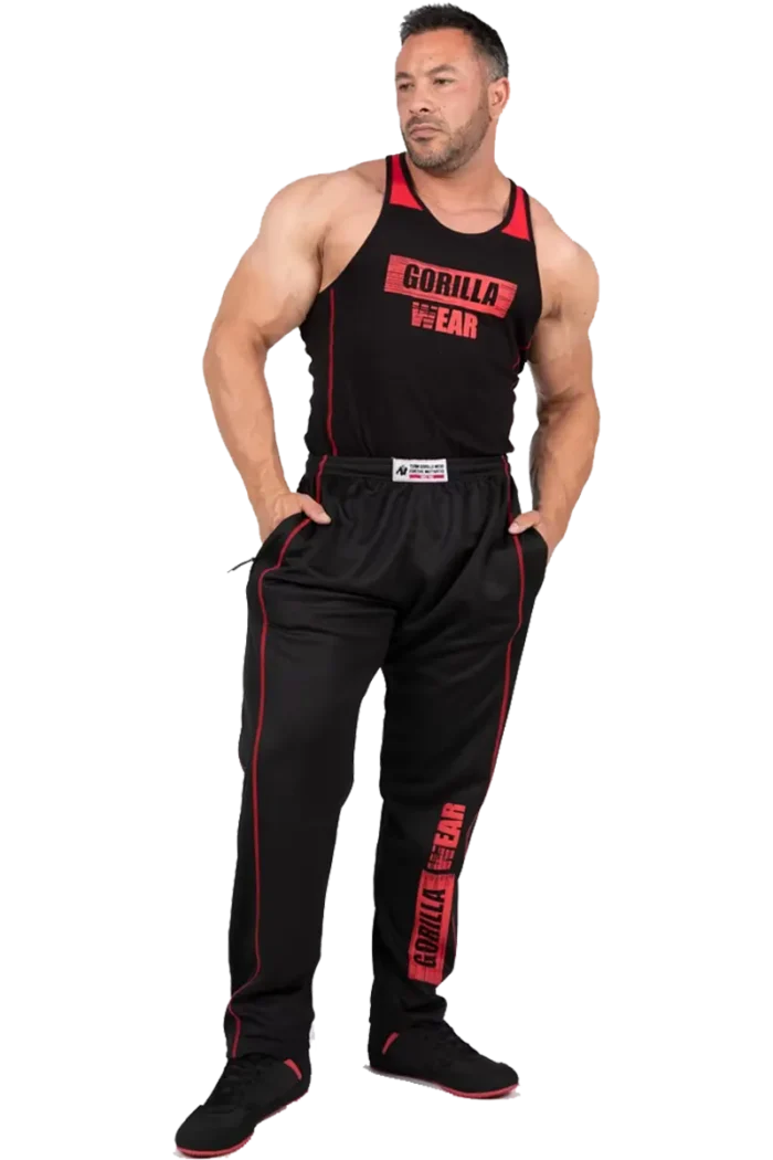 Wallace Tank Top - Black/Red  Singlet