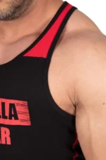 Wallace Tank Top - Black/Red Singlet