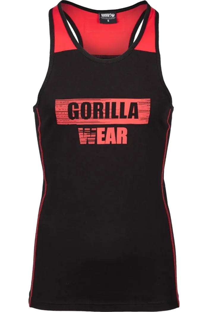 Wallace Tank Top - Black/Red  Singlet
