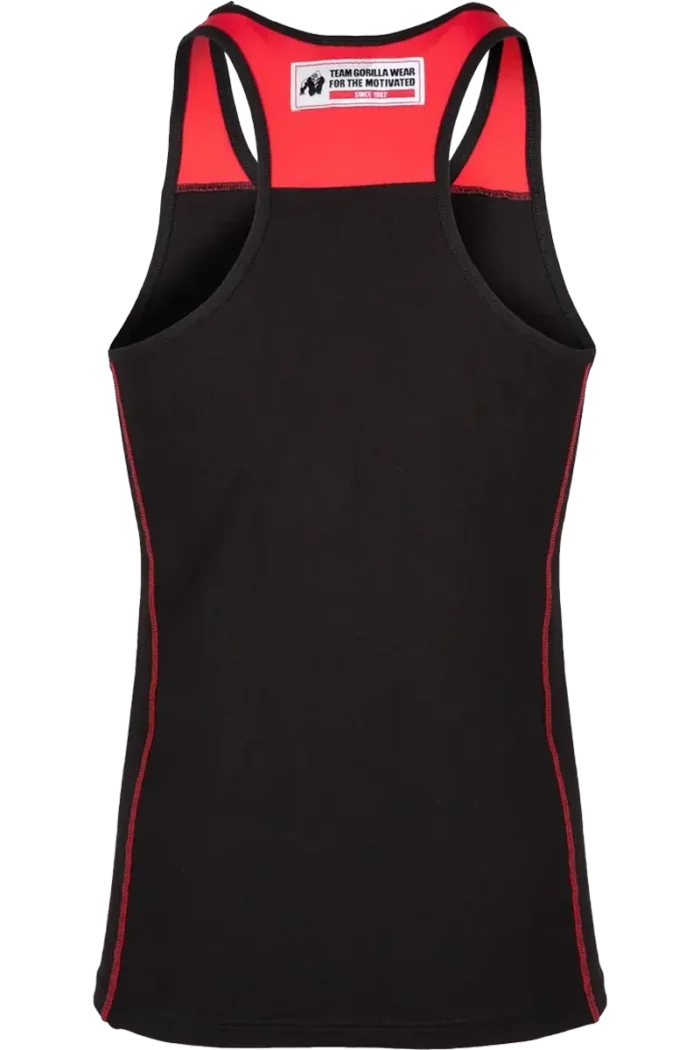 Wallace Tank Top - Black/Red  Singlet