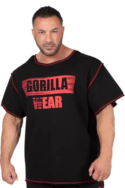 Wallace Workout Top - Black/Red  T-skjorter