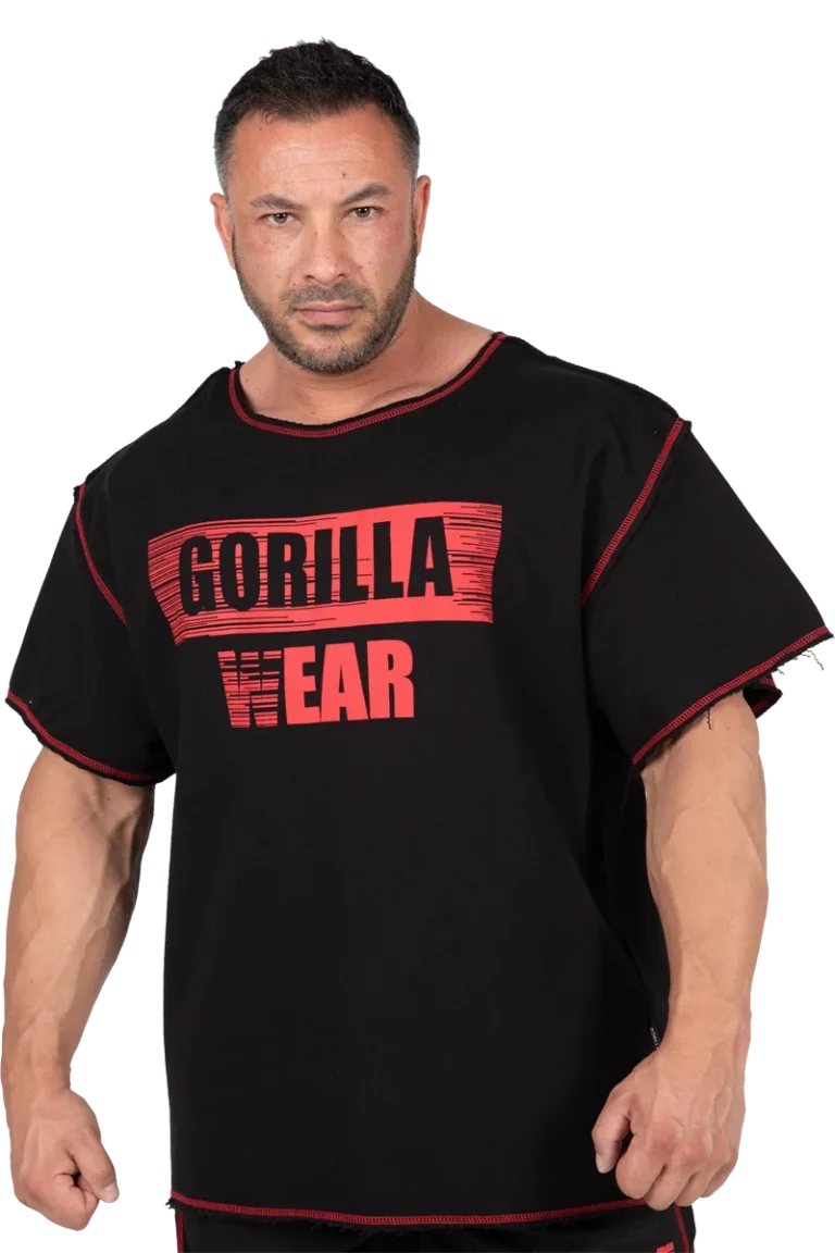Wallace Workout Top - Black/Red  T-skjorter