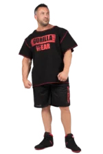 Wallace Workout Top - Black/Red  T-skjorter