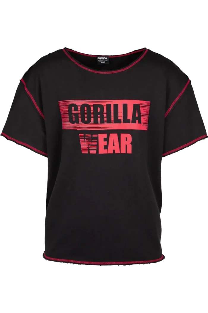 Wallace Workout Top - Black/Red  T-skjorter