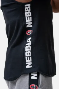 Nebbia Tank-Top With Hoodie - Black M Singlet