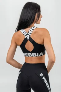 Medium-Support Criss Cross Sports Bra ICONIC - Black  Sports-BH