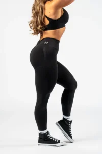 High Waisted Push-Up Leggings TOTALLY SEAMLESS - Black  Tights / Leggings