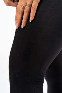 High Waisted Push-Up Leggings TOTALLY SEAMLESS - Black Tights / Leggings
