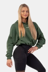 Loose Fit Crop Hoodie Iconic