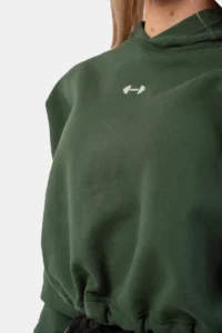 Loose Fit Crop Hoodie Iconic