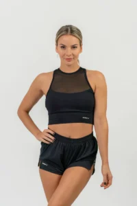 Fit Activewear Padded Sports Bra Blå - S Sports-BH