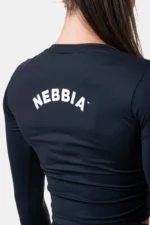 Long Sleeve Thumbhole Sporty Crop Top Topper
